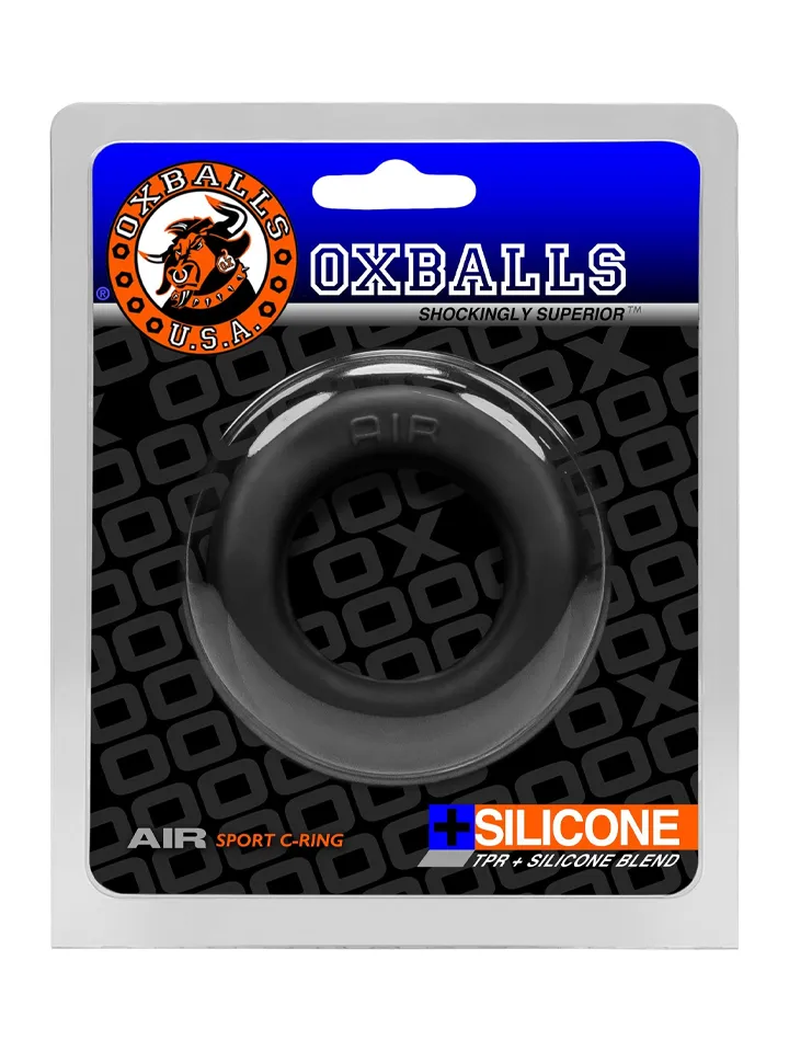 Oxballs Airflow Vented Cockring Black - Cockring 2 [full]