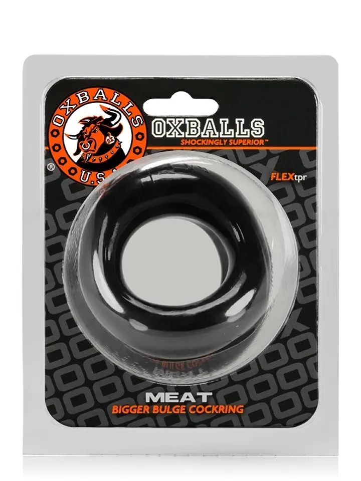 Oxballs Meat Bigger Bulge Cockring Schwarz - Penis- und Hodensackringe 3 [full]