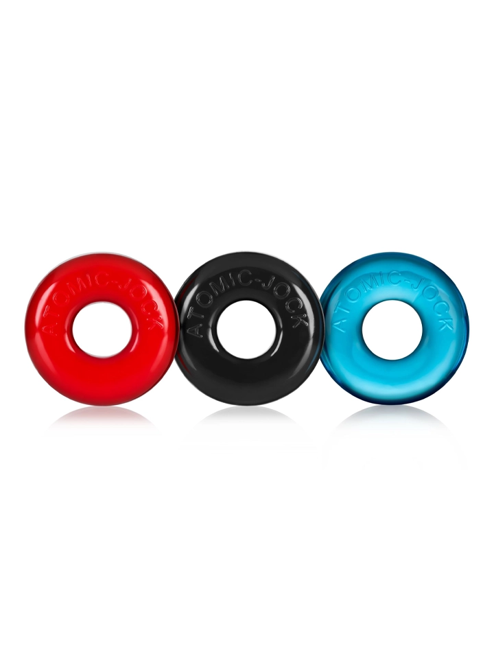 Oxballs Ringer Cock Rings 3er-Pack Mehrfarbig - Cockring-Set 1 [full]