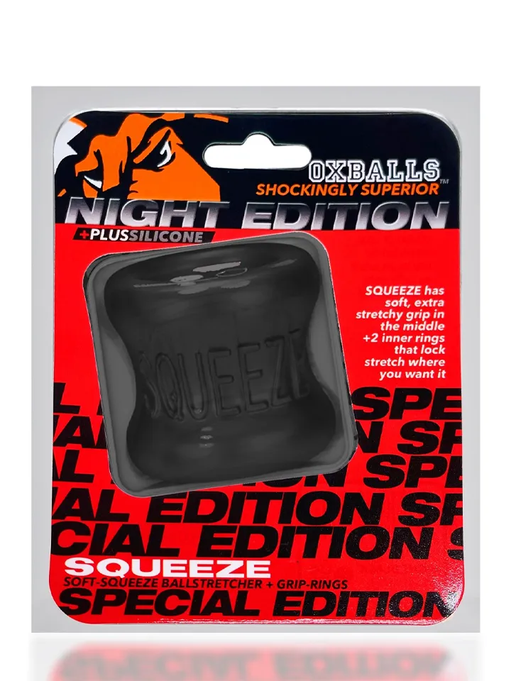 Oxballs Squeeze Soft Grip Ballstretcher Night Black - Ball Stretcher 3 [full]