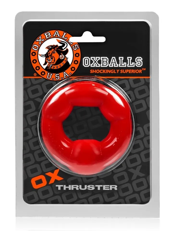Oxballs Thruster Cock Ring Red - Cockring 2 [full]