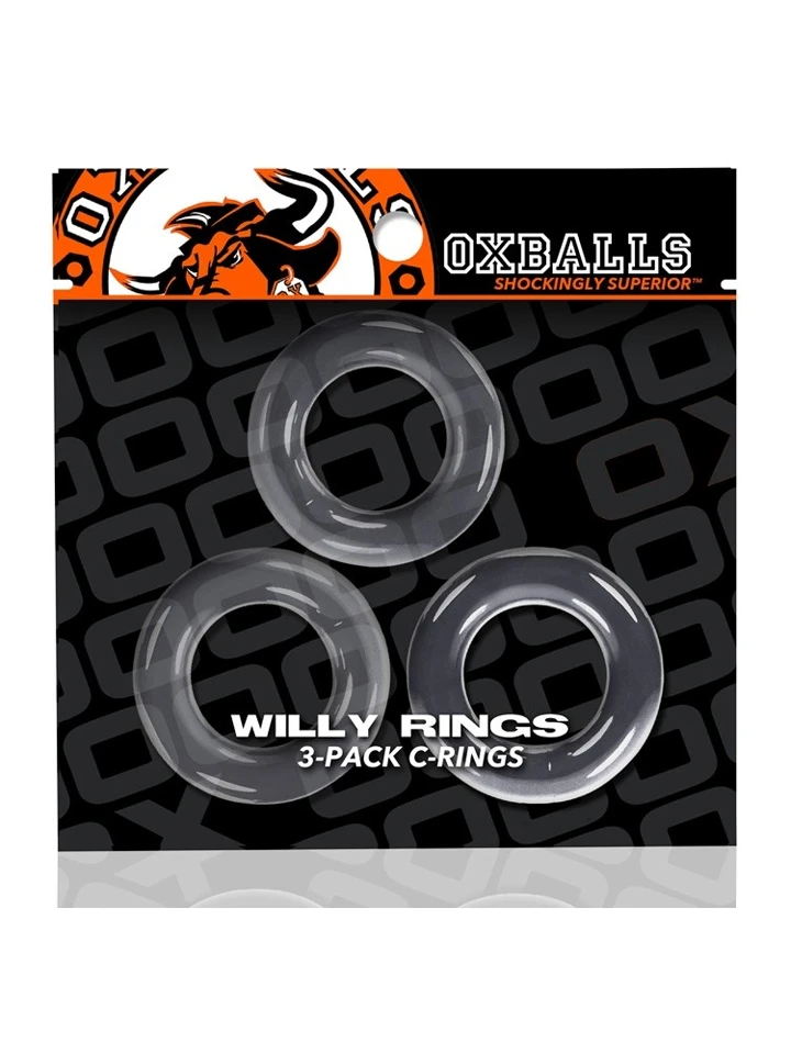 Oxballs Willy Rings Cock Rings Transparent 3-pack - Cockring-Set 3 [full]