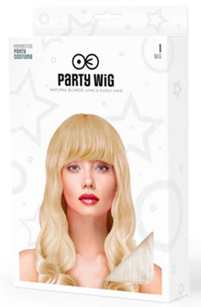 Party Perücke Lang Gewellte Blonde Haare - Perücke 2