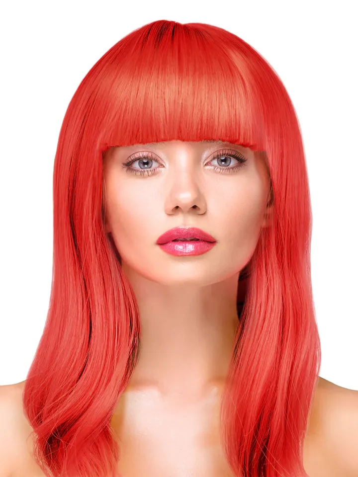 Party Wig Long Straight Red Hair - Perücke 1 [full]