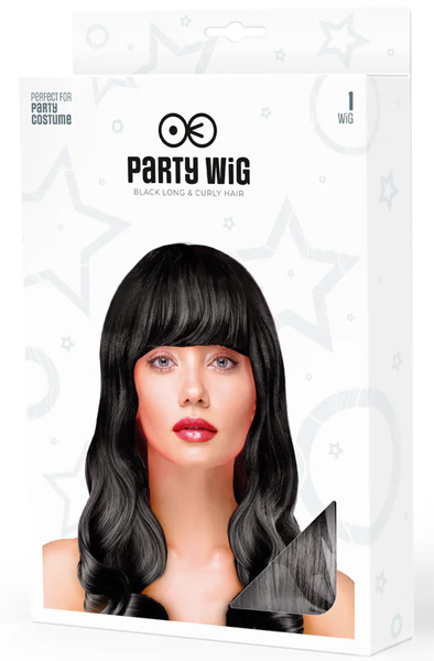 Party Wig Long Wavy Black Hair - Perücke 2