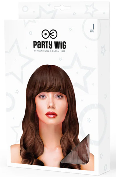 Party Wig Long Wavy Brown Hair - Perücke 2