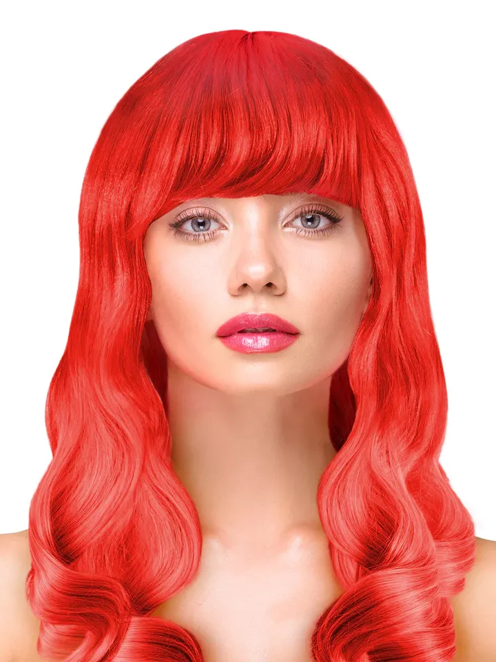 Party Wig Long Wavy Red Hair - Perücke 1 [full]