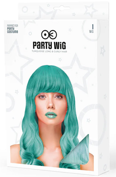 Party Wig Long Wavy Turquoise Hair - Perücke 2
