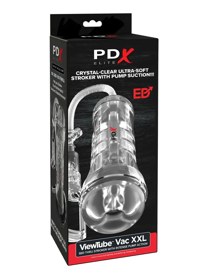 PDX Elite ViewTube Vac XXL Pumpe – Durchsichtiger EZ-Grip-Stroker - Fleshlight 4 [full]