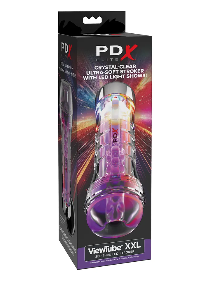 PDX Elite ViewTube XXL Durchsichtiger EZ-Grip LED Stroker - Stroker 3 [full]