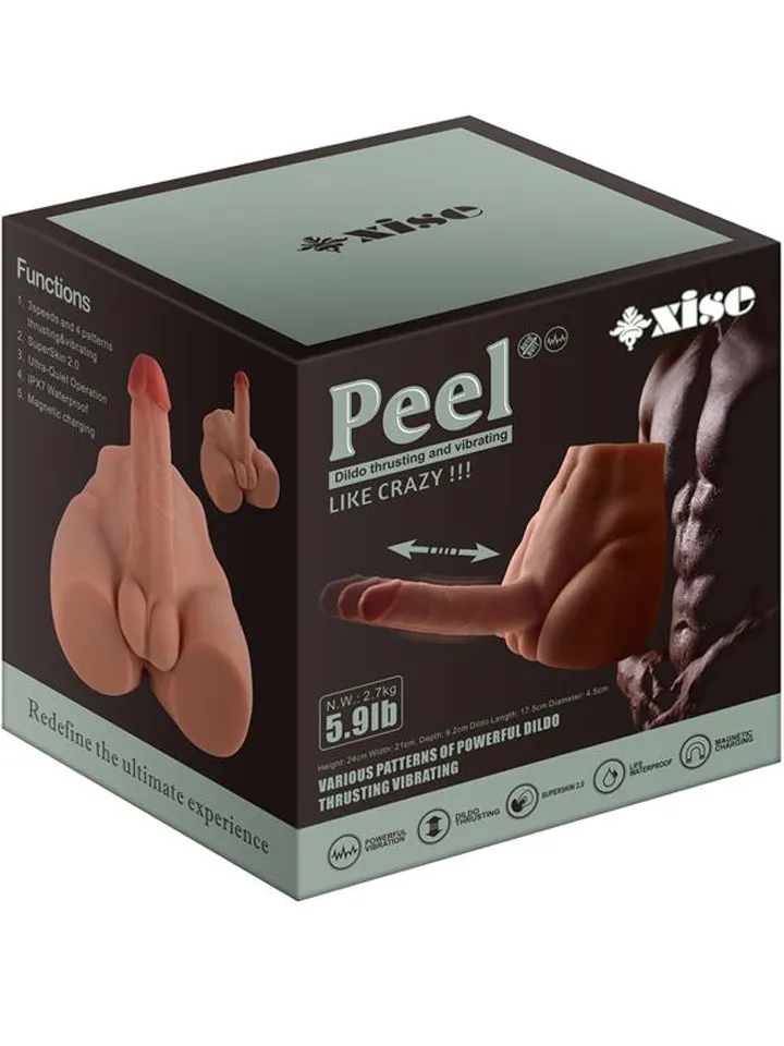 Peel Stoß- & Vibrationsdildo - Sexpuppe 1