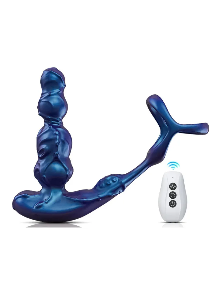 Penerotaty Vibrating Plug + Ballstretcher - Prostatavibrator mit Penisring 2 [full]