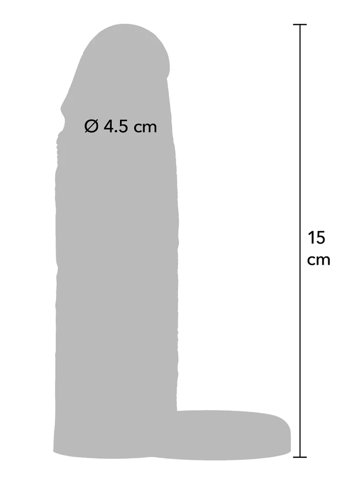Penis Sleeve Liquid Silicone Ring 15 cm - Penisverlängerung/Penishülle 2 [full]