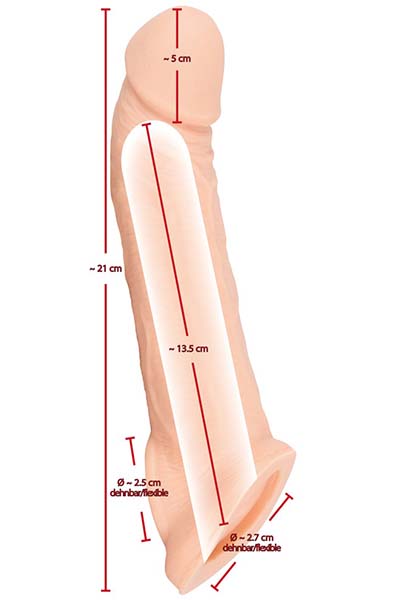 Penis Sleeve With Extension - Penisverlängerung/Penishülle 2