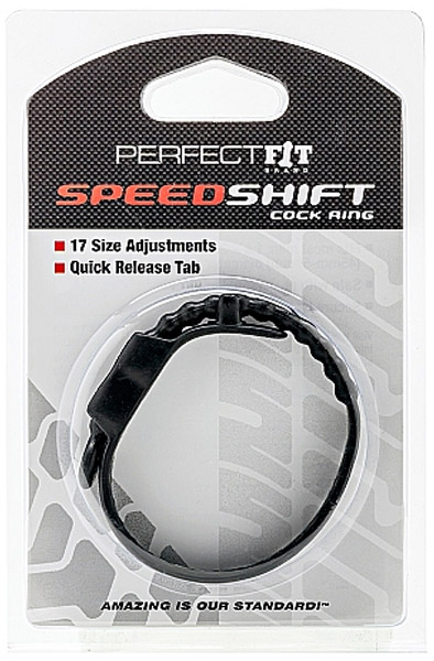 Perfect Fit Speed Shift Black - Cockring 3