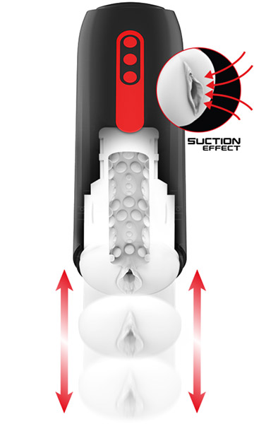 PHANTOM Stoß- & Saug-Vagina-Masturbator - Automatischer Masturbator 2