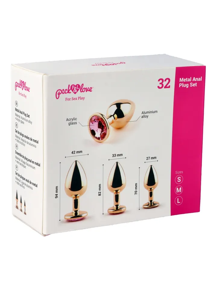 Pick & Love Metal Anal Plug Set - Analplug Set 3 [full]