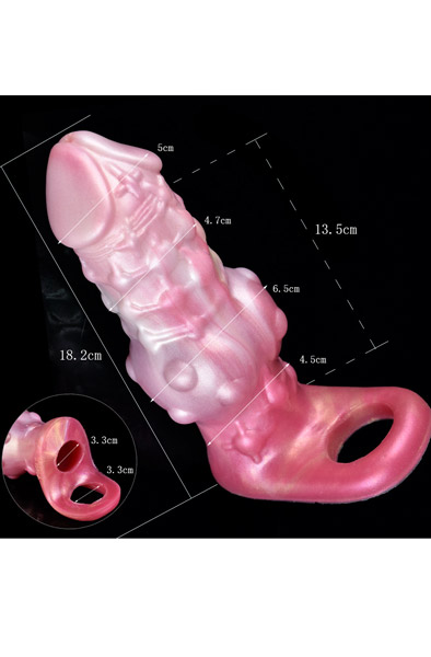 Pink Alien Fantasy Sleeve 18,2 cm - Penisverlängerung/Penishülle 3