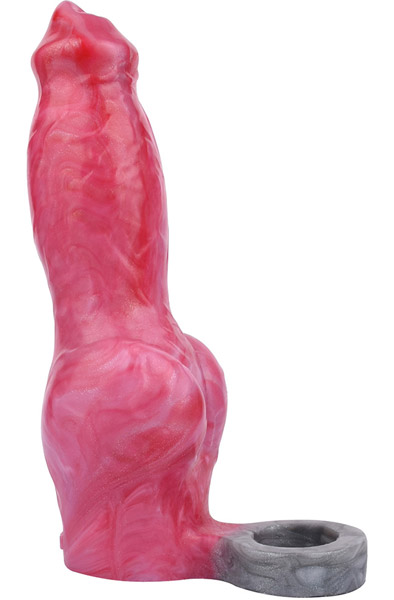 Pink Alien Fantasy Sleeve Red 20,5 cm - Penisverlängerung/Penishülle 2