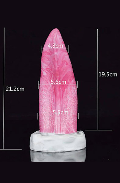 Pink Alien Silicone Sucker Tongue 21 cm - Drachen-Dildo 2