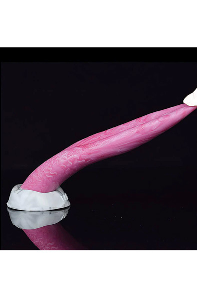 Pink Alien Silicone Sucker Tongue 21 cm - Drachen-Dildo 5