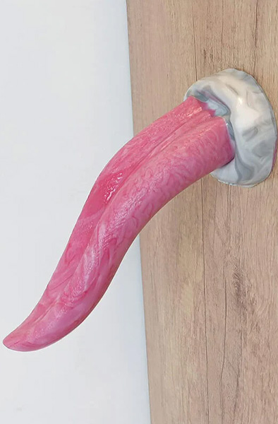 Pink Alien Silicone Sucker Tongue 21 cm - Drachen-Dildo 7