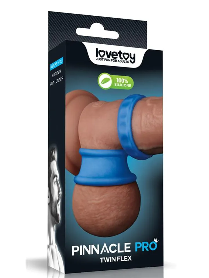 Pinnacle Pro Twin Flex Stretcher Double Penis Ring - Penis- und Hodensackringe 1 [full]