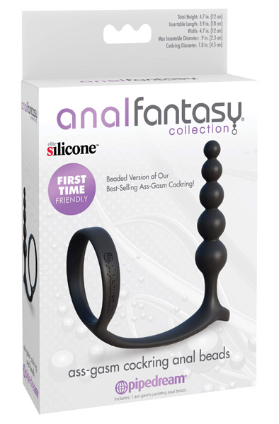 Pipedream AssGasm Cockring Anal Beads - Anal-Kugeln 4