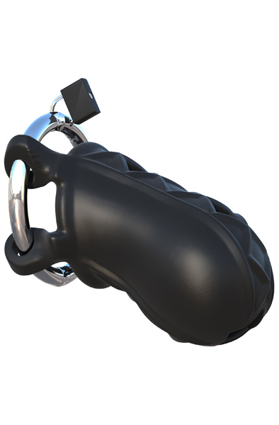 Pipedream Fantasy C-Ringz Extreme Silicone Cock Blocker - Keuschheitskäfig 1