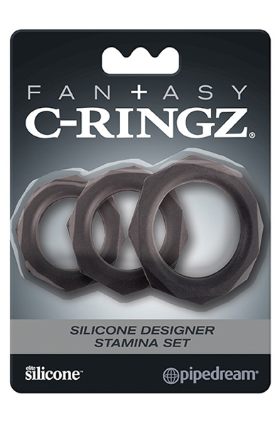 Pipedream Fantasy C-Ringz Silicone Stamina Set - Cockring 2