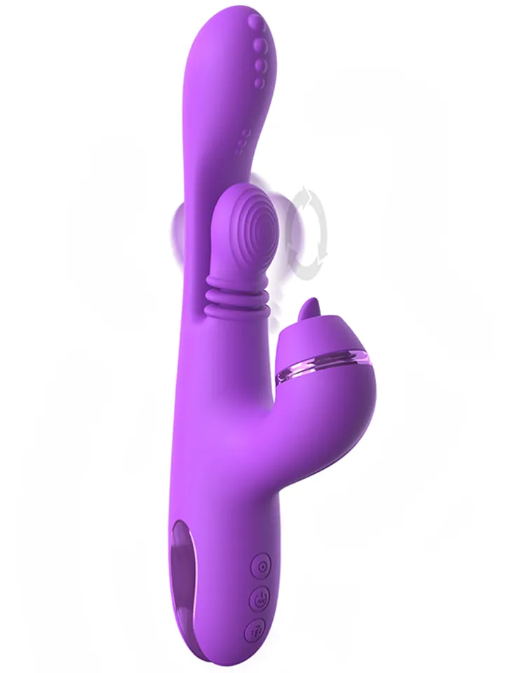 Pipedream Fantasy For Her Intimotion Pulse Pro - Rabbit-Vibrator mit rotierender Zunge 1