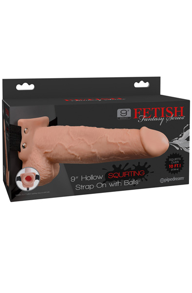 Pipedream Hollow Squirting Strap-On 23 cm - Squirting-Umschnalldildo 4