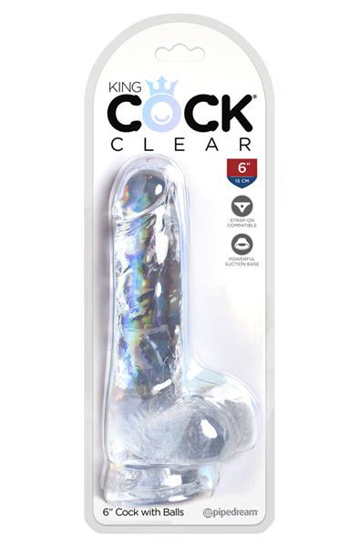 Pipedream King Cock Clear Dildo 15 cm - Dildo 3