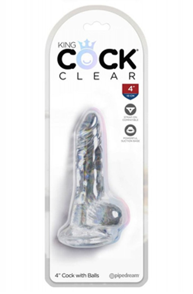 Pipedream King Cock durchsichtig 10 cm - Kleiner Dildo 3
