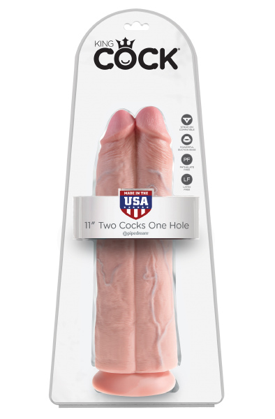 Pipedream King Cock Two Cocks One Hole 30 cm - Doppel-Dildo 2