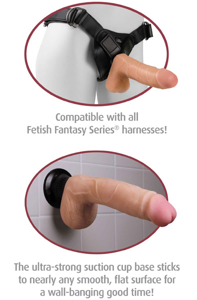 Pipedream Real Feel Deluxe 5 20 cm - Vibrierender Dildo 3