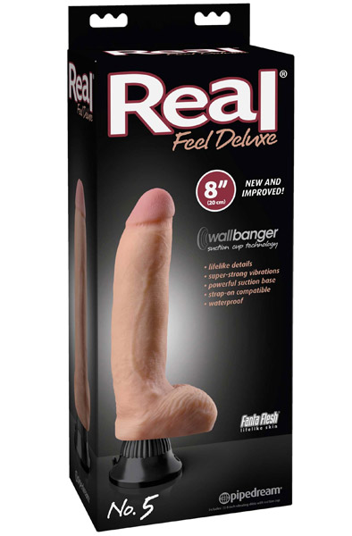Pipedream Real Feel Deluxe 5 20 cm - Vibrierender Dildo 4