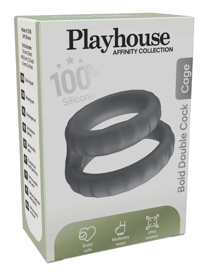 Playhouse Bold Double Cock Cage - Cockring 4 [full]