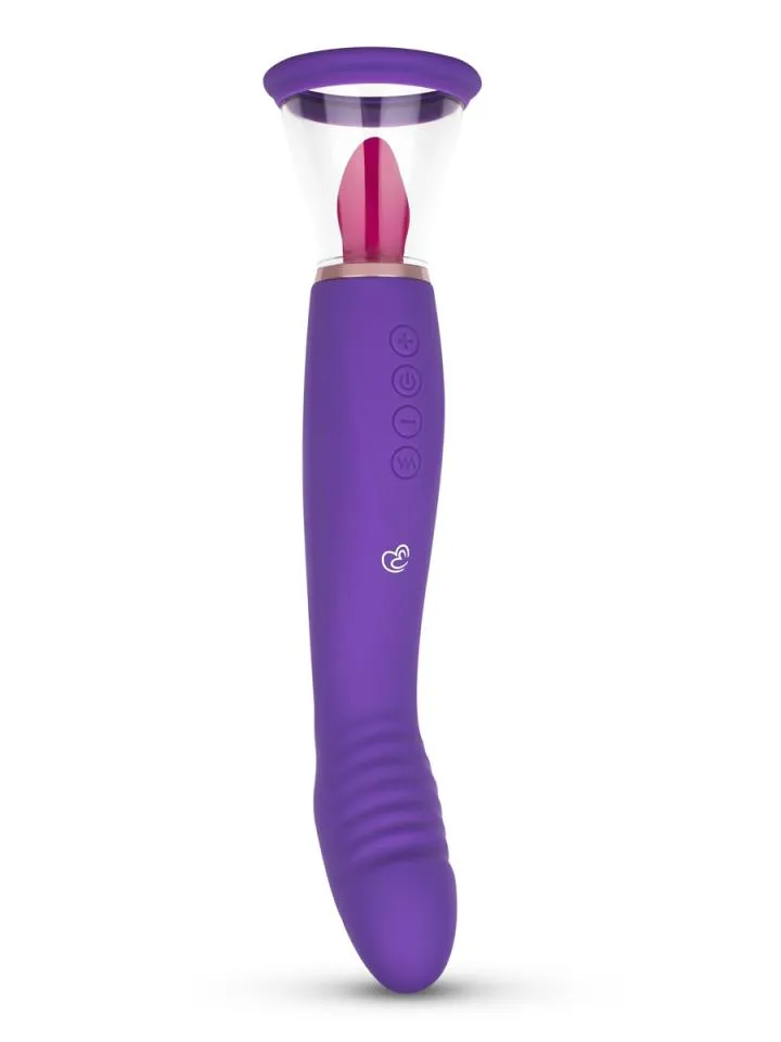 Pleasure Pumpe mit G-Punkt Vibrator Lila - Vibrator 1 [full]