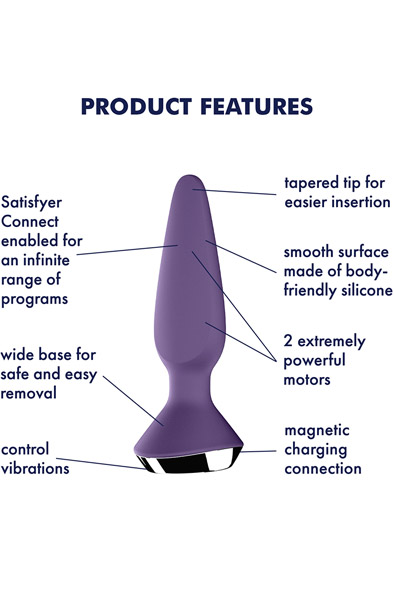 Plug-ilicious 1 Bluetooth & App Purple - Vibrierender Analplug 2