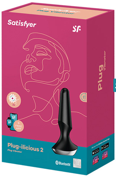 Plug-ilicious 2 Schwarz Bluetooth & App - Vibrierender Analplug 4