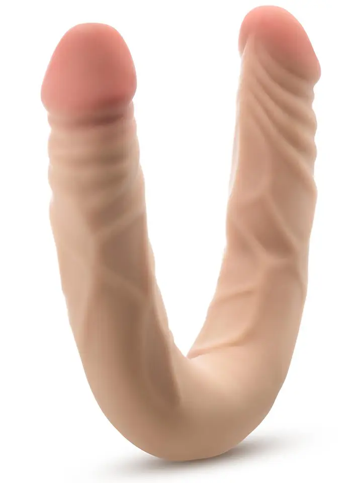 Posable Double Dong Beige 35,5 cm - Doppel-Dildo 1