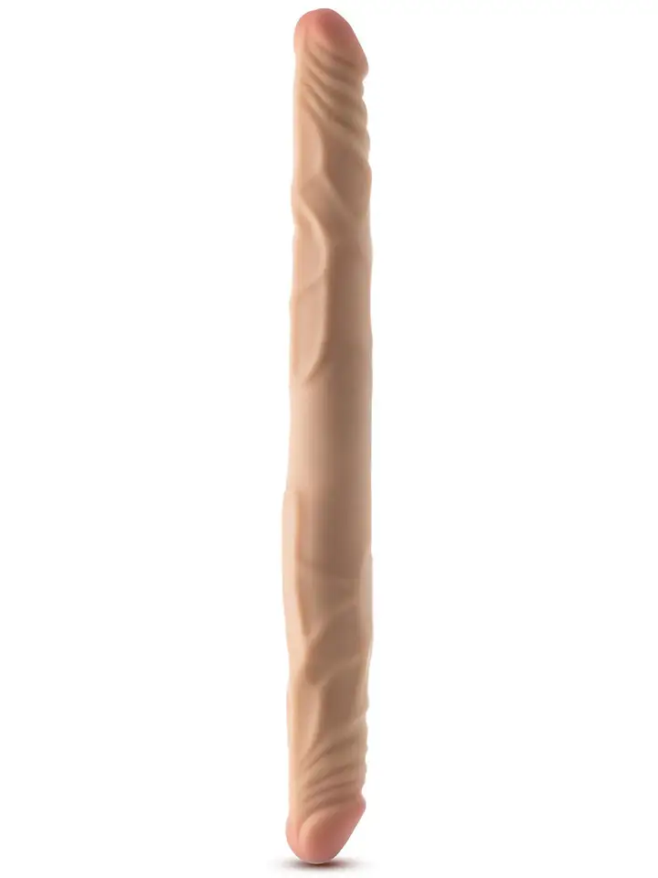 Posable Double Dong Beige 35,5 cm - Doppel-Dildo 2