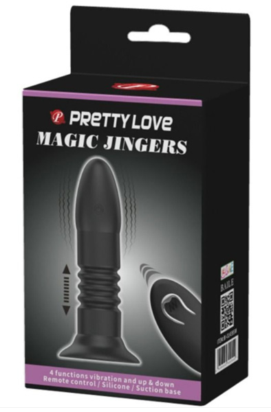 Pretty Love Magic Jingers Schwarz - Ferngesteuerter Analplug 3