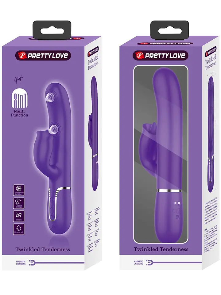 Pretty Love Rabbit Vibrator mit Leckfunktion - Rabbit-Vibrator 4