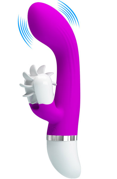 Pretty Love Sheila - Vibrator mit Leckrad 1