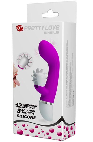Pretty Love Sheila - Vibrator mit Leckrad 2