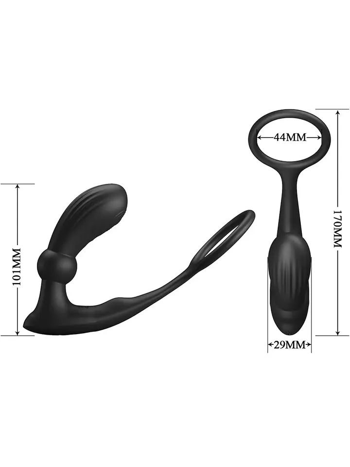 Pretty Love Warren Prostate Stimulator - Analplug mit Penisring 2