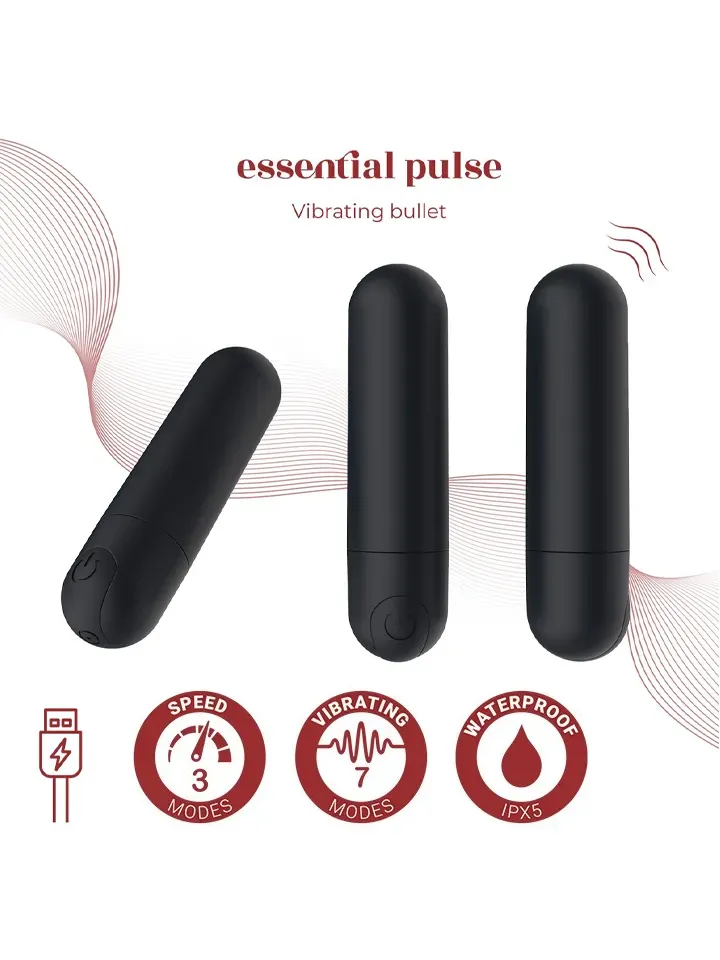 Pulse Wiederaufladbarer Vibrationsbullet - Kugel-Vibrator 1 [full]