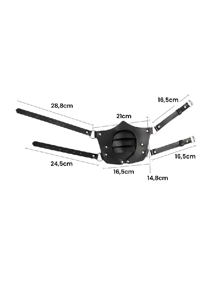 Punk Style Adjustable Mask - BDSM Maske 3 [full]